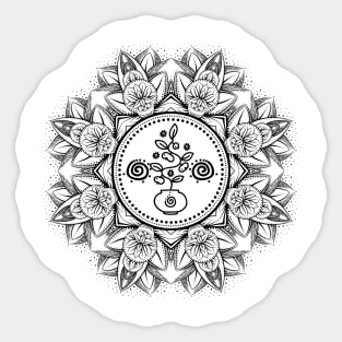 Lotus Mandala 32 Sticker